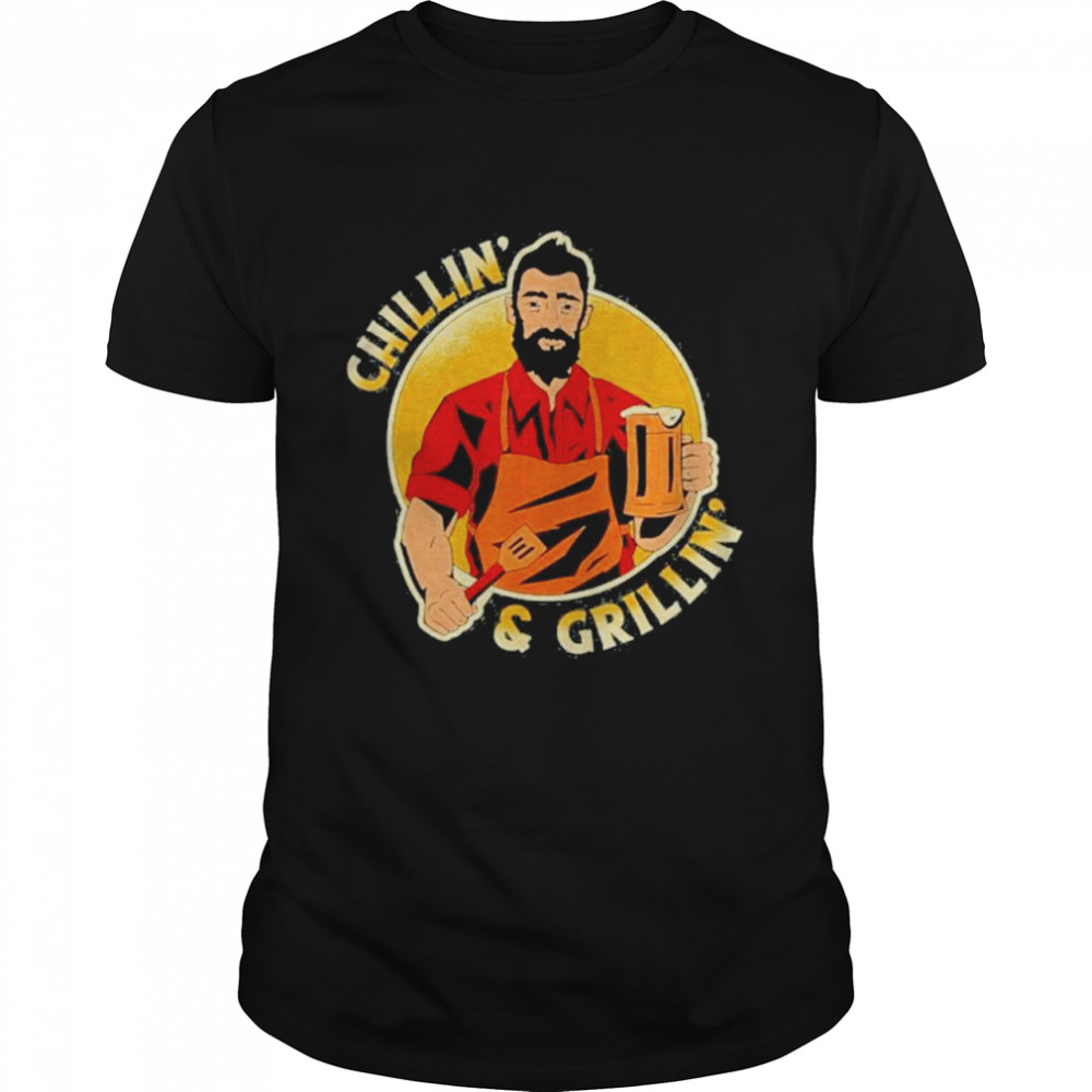 Chillin And Grillin Bbq Memorial Day Grilling Meat Smoking Shirt