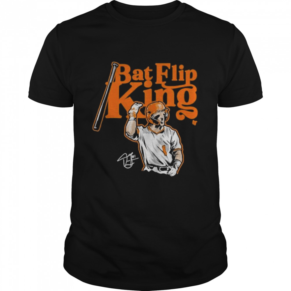 Drew Gilbert Bat Flip King Tennessee Baseball Breakingt Shirt