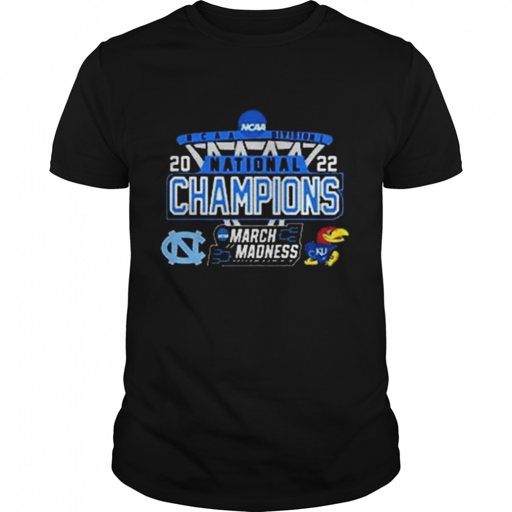 North Carolina vs Kansas jayhawks national champions ncaa march madness 2022 shirt Classic Men's T-shirt