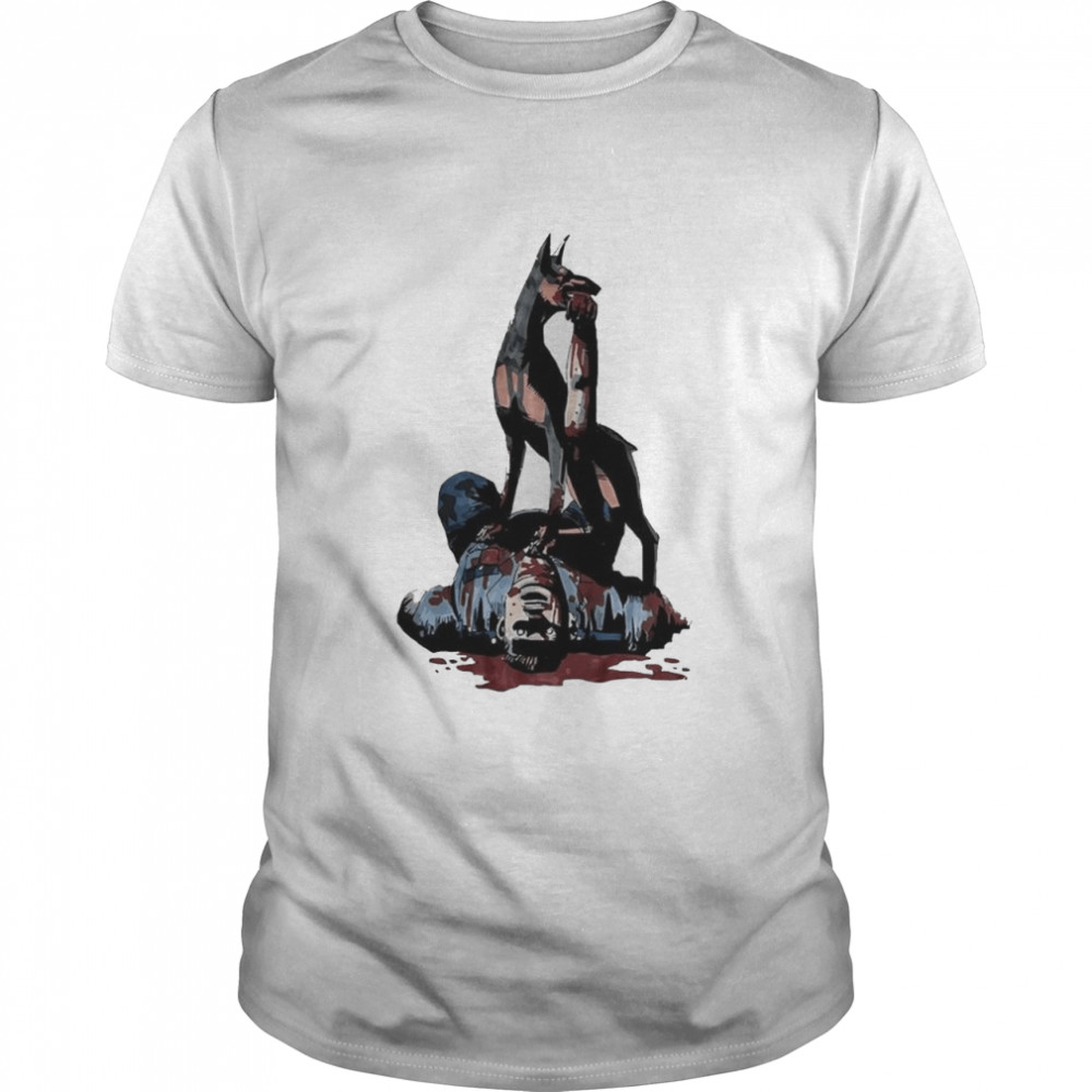 Zombie Dog Doberman Resident Evil Premium Unisex T-Shirt