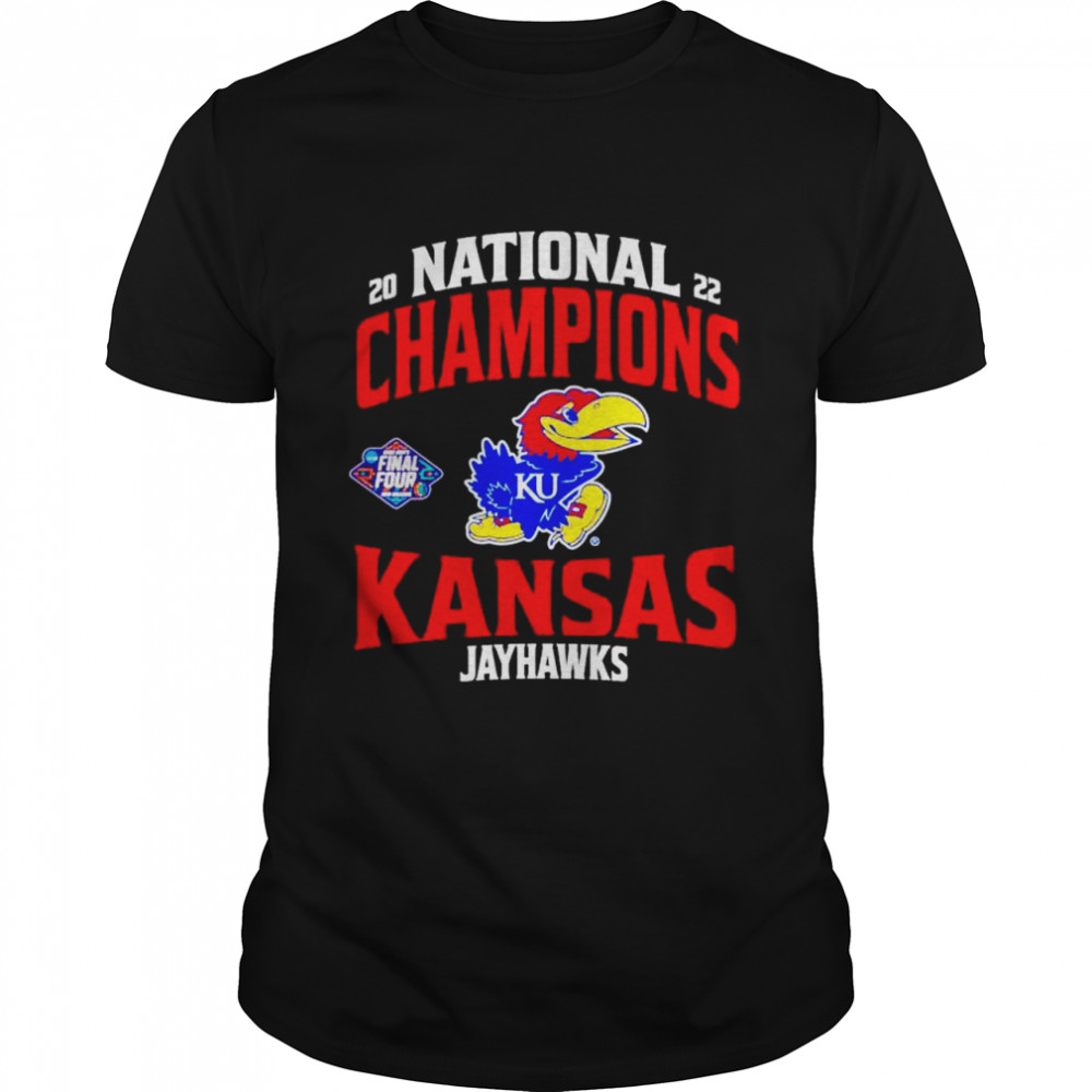 Kansas Jayhawks Final Four 2022 NCAA Men’s Basketball National Champions T-shirt