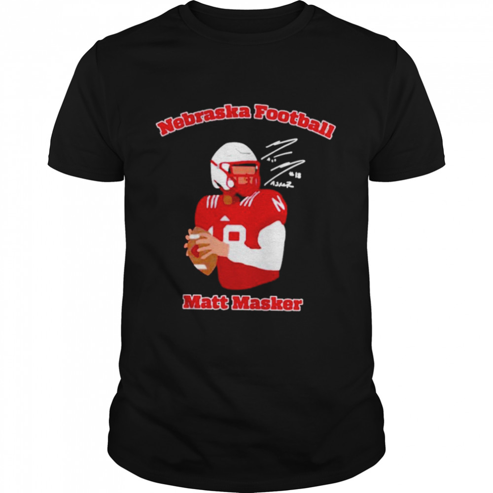 Matt Masker Nebraska Football Signature Shirt