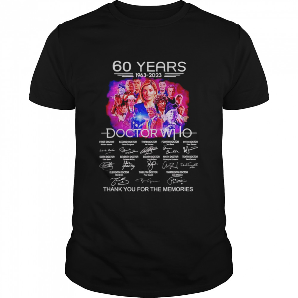 60 Years Doctor Who 1963 2023 Signatures Shirt