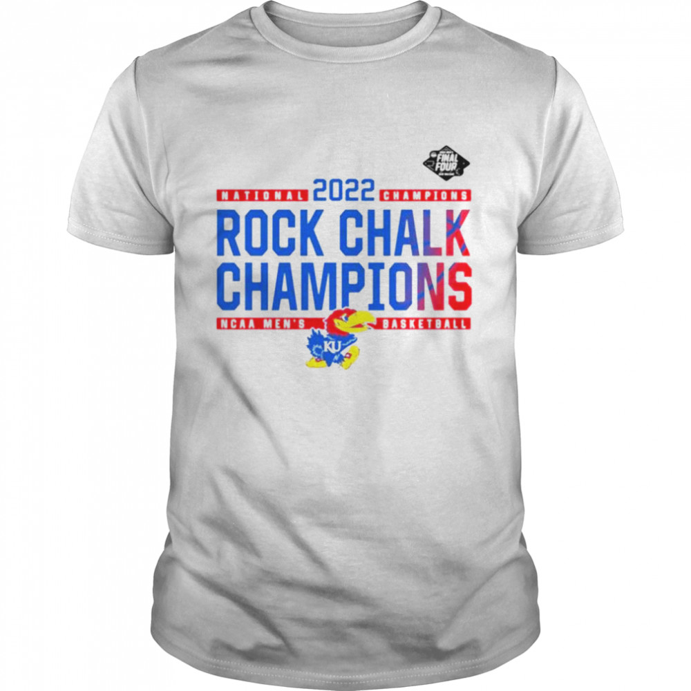 Kansas Jayhawks 2022 National Champions Rock Chalk Champions Shirt