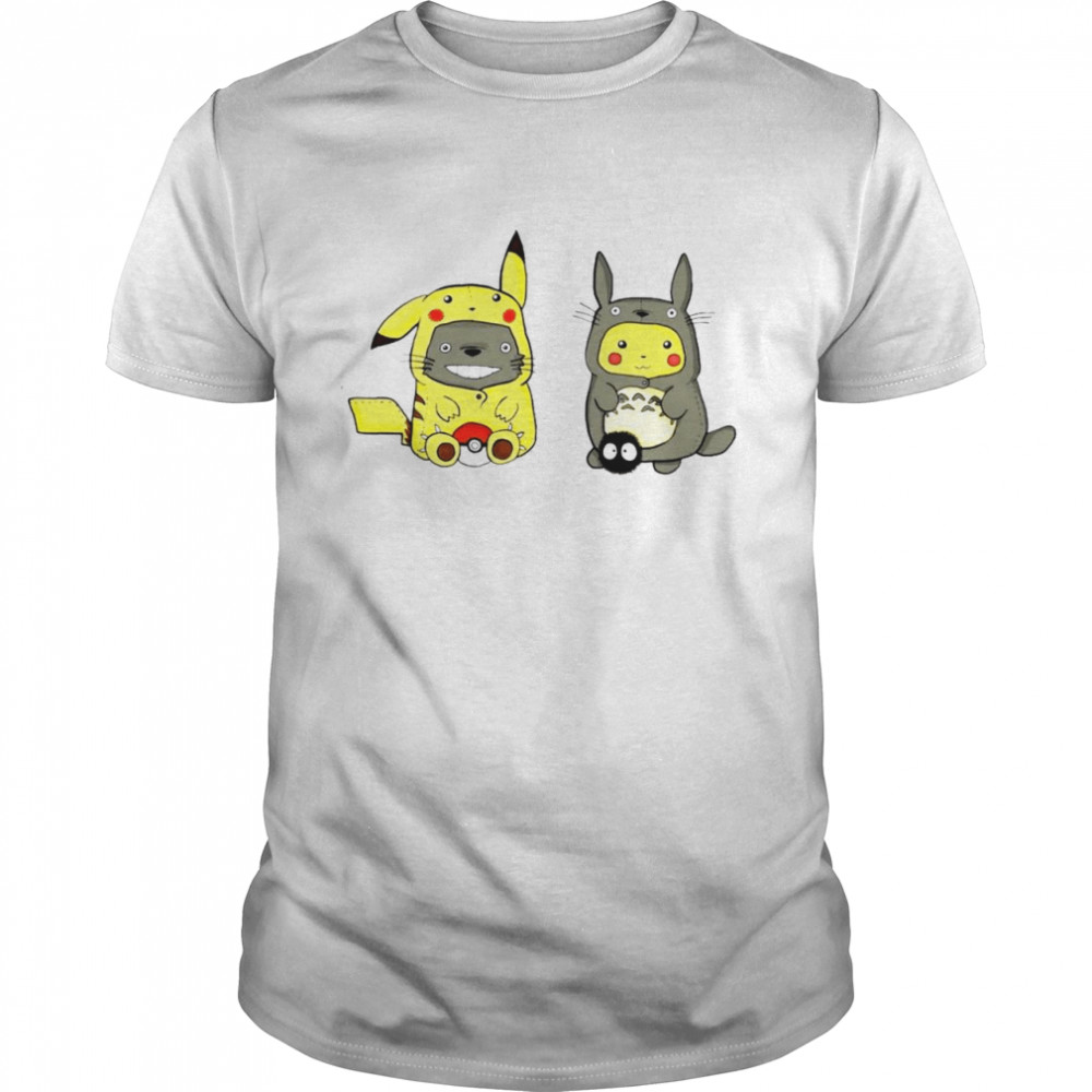 Pikachu and Toronto face change shirt