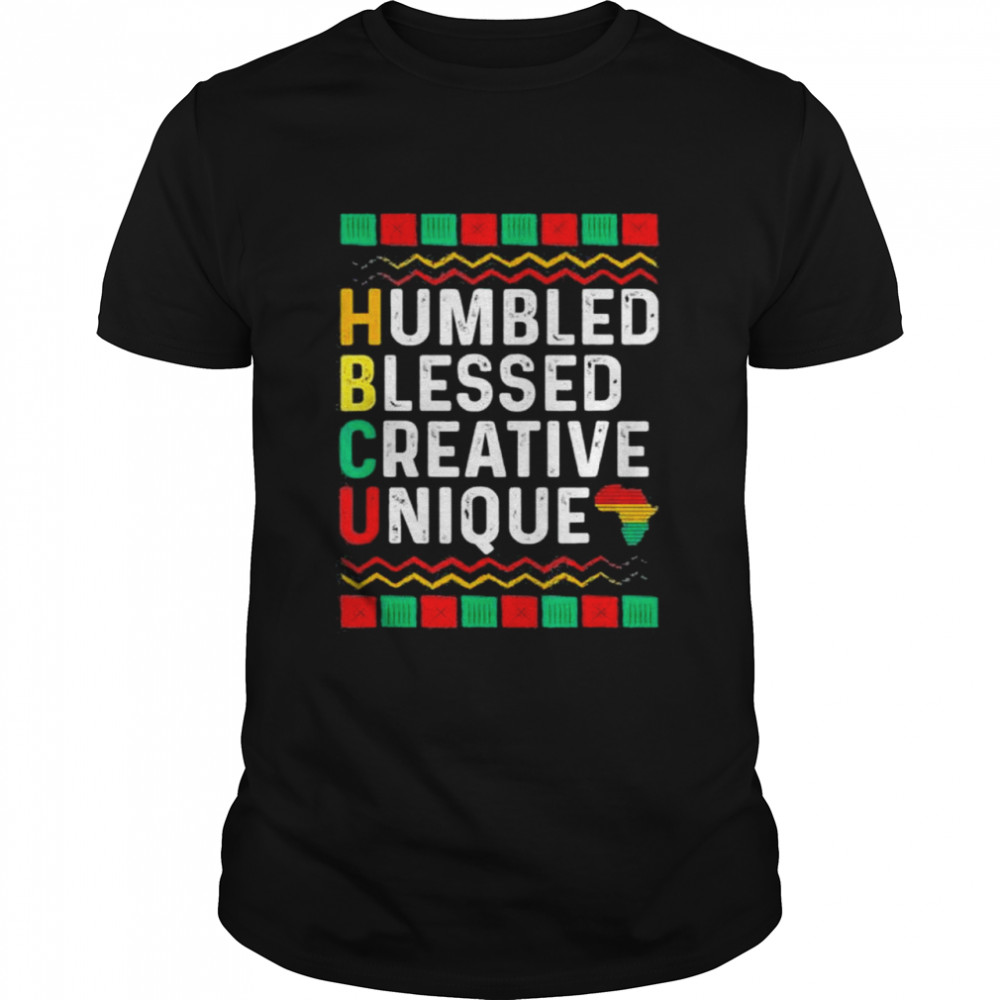Retro vintage hbcu humbled blessed creative unique african shirt Classic Men's T-shirt