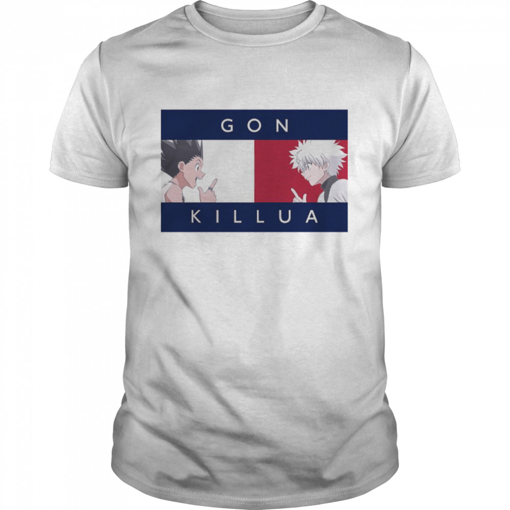 Gon Killua Tommy Flag Shirt