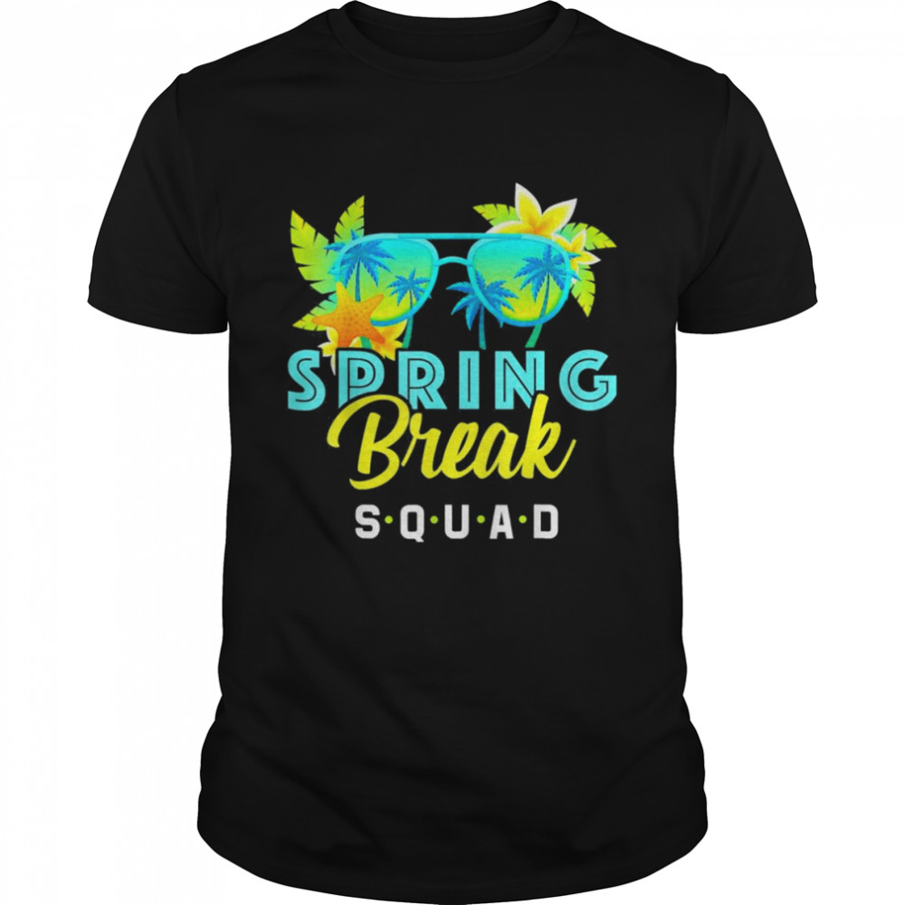 Spring Break Squad Retro Holiday Vacation Family Matching Shirt