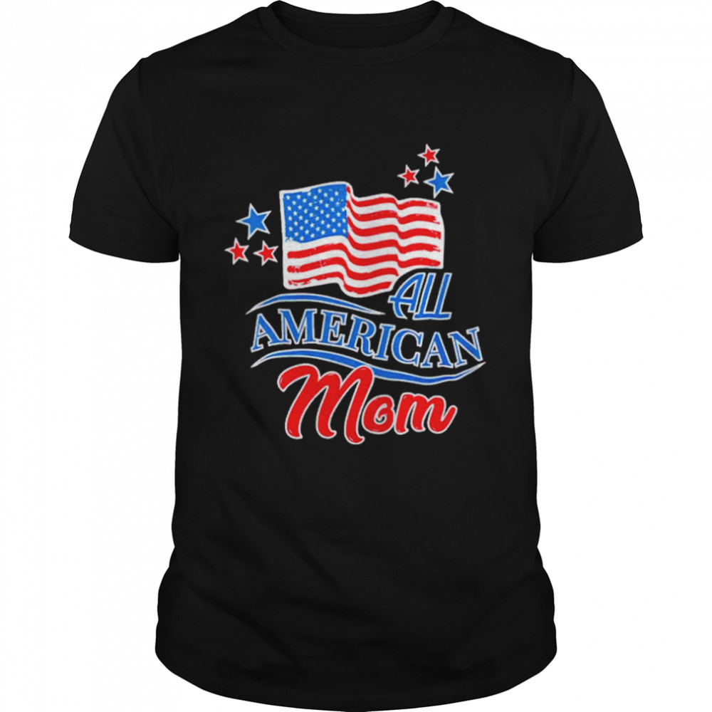All American Mom Us Flag Shirt