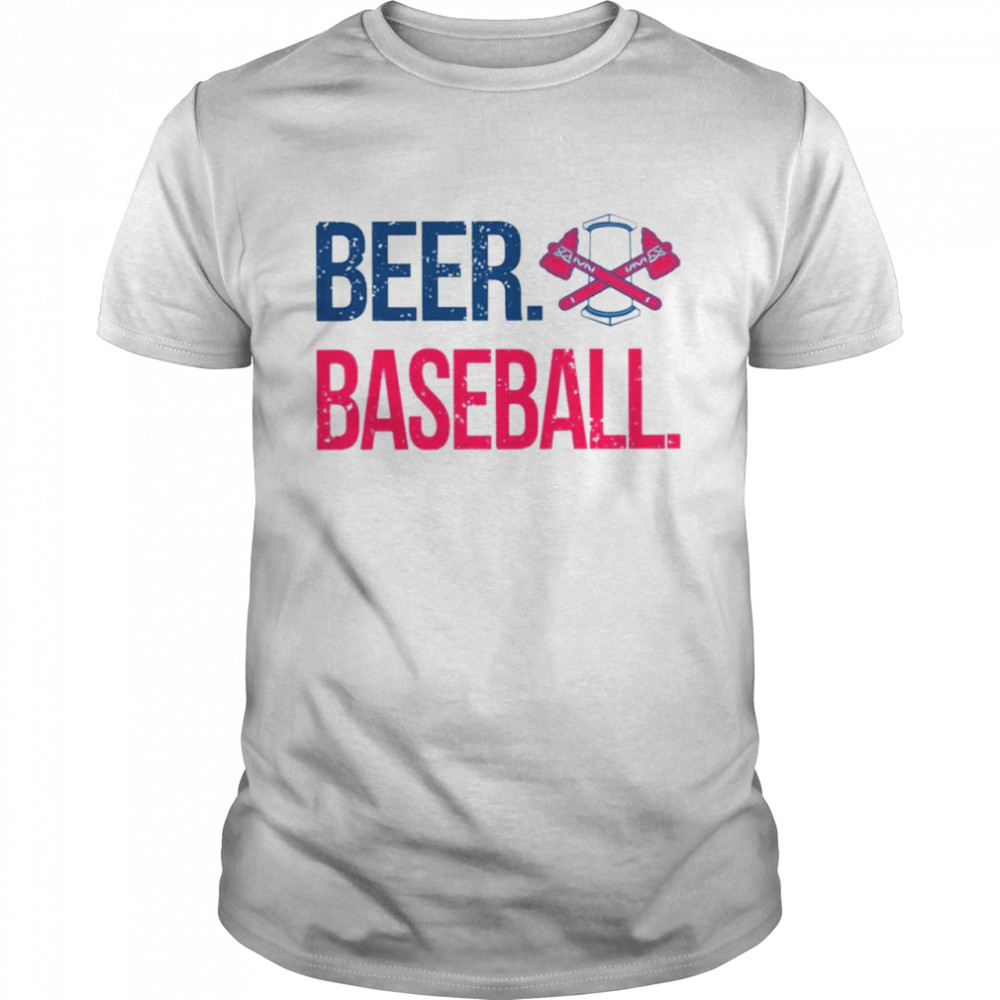 Atlanta Braves beer baseball shirt Classic Men's T-shirt