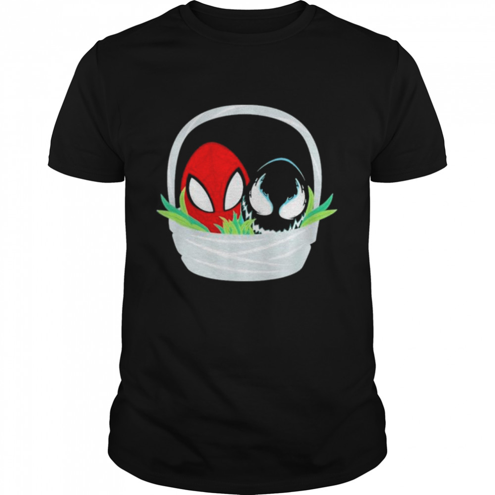 Spiderman and venom easter basket shirt