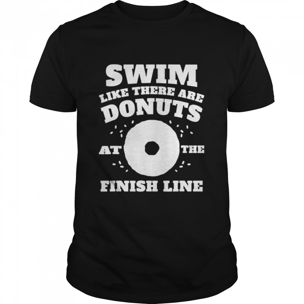 Swimmer swimming donut shirt