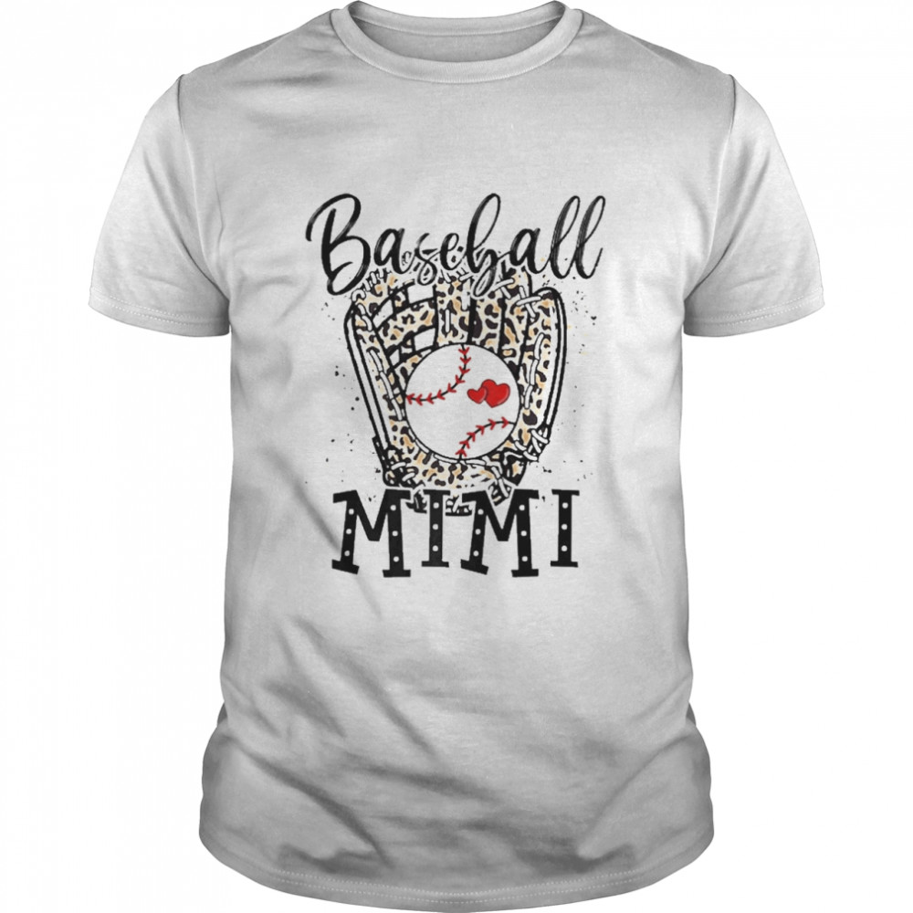 Baseball Mimi Leopard Game Day Baseball Lover Mother’s Day Shirt