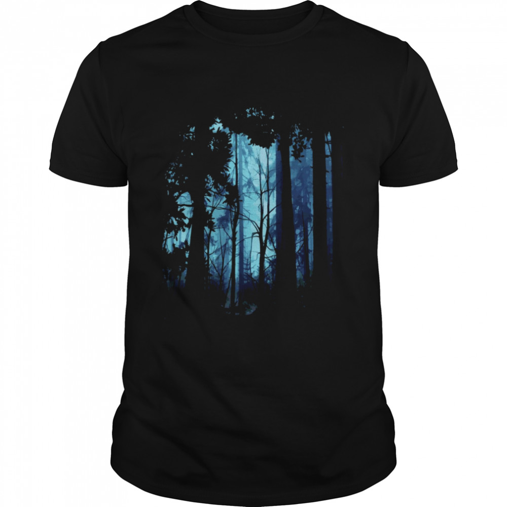 Blue Nature Forest T- Classic Men's T-shirt