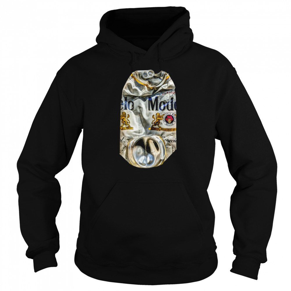 Crushed Beer Can Especial on BW Plywood 82 T- Unisex Hoodie