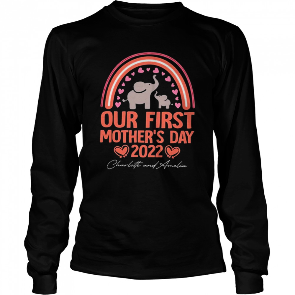 Personalized Our First Mothers Day 2022 T- Long Sleeved T-shirt