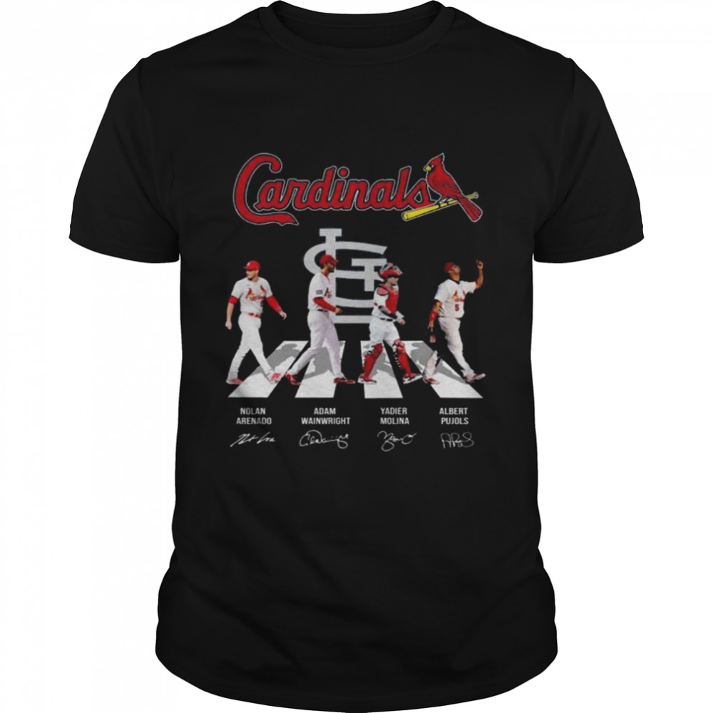 St. Louis Cardinals abbey road signatures 2022 shirt