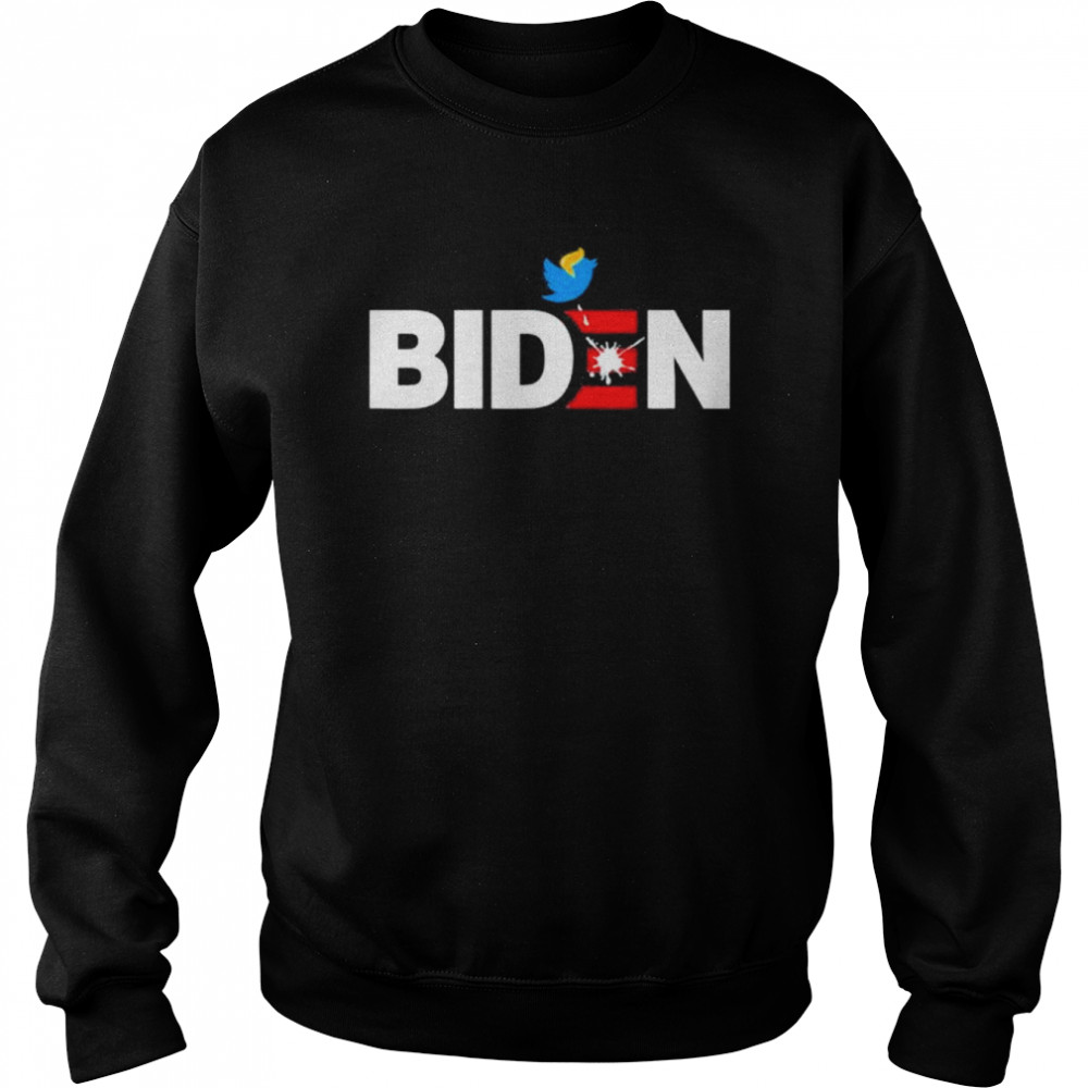 Bird poop Biden funny birds don’t even like Biden mean shirt Unisex Sweatshirt
