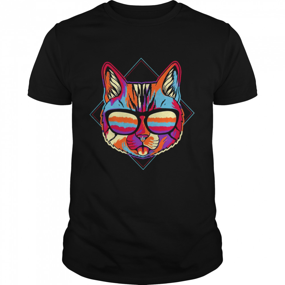Cat colorful shirt