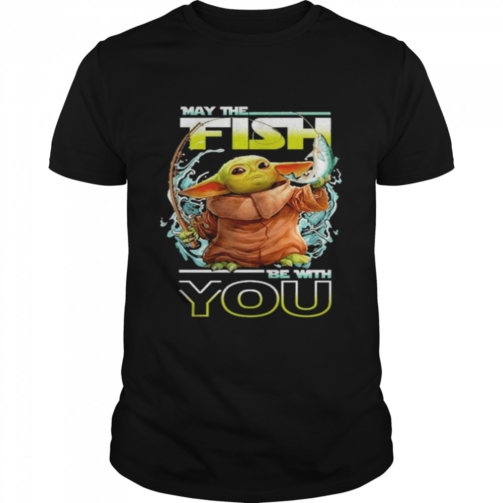 Baby Yoda may the fish be with you shirt Classic Men's T-shirt