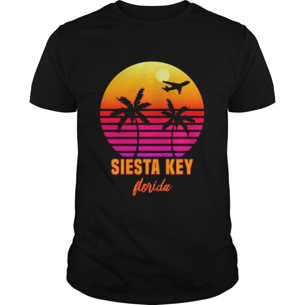 Summer Siesta Key Florida Sunset Palm Tree shirt