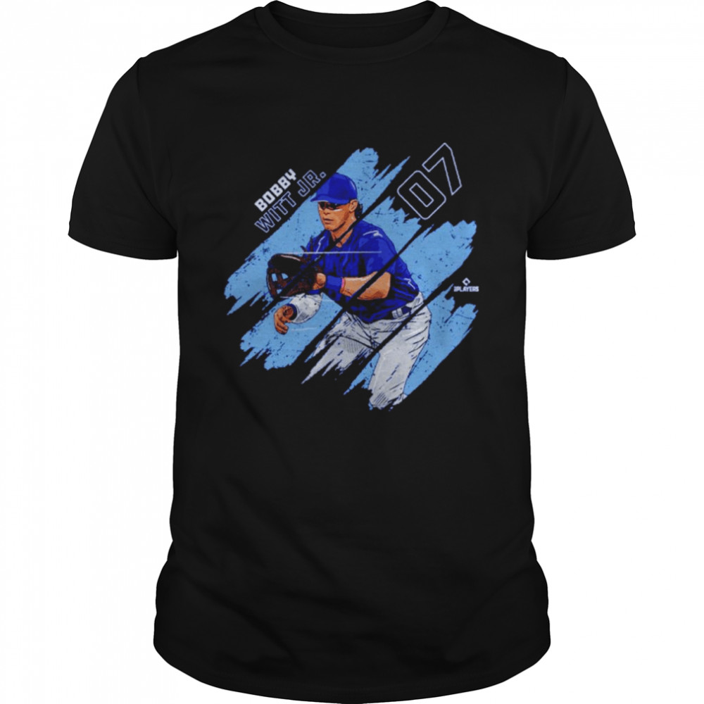 Bobby Witt Jr. Kansas City Stripes Baseball Signatures Shirt