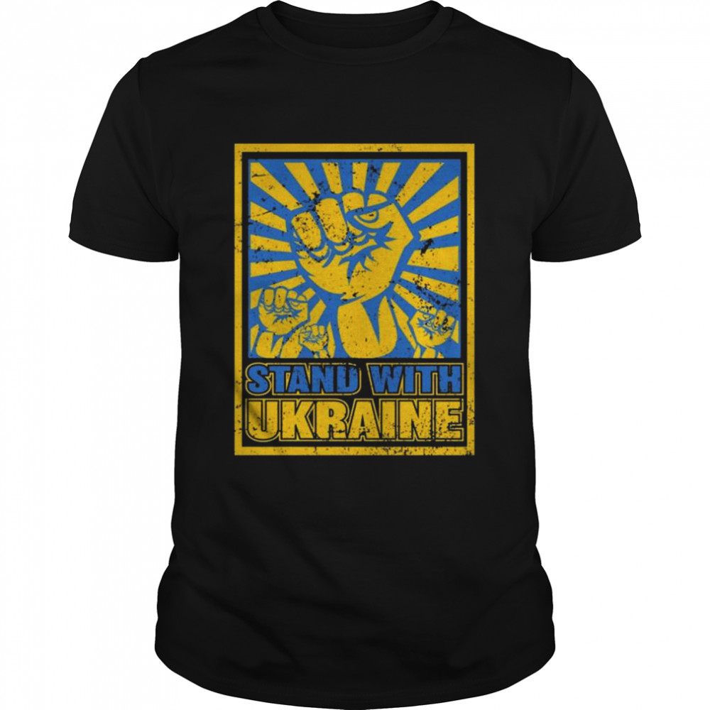 Stand With Ukraine flag 2022 shirt Classic Men's T-shirt