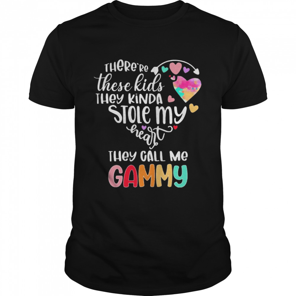 There’re These Kids They Kinda Stole My Heart They Call Me Gammy  Classic Men's T-shirt