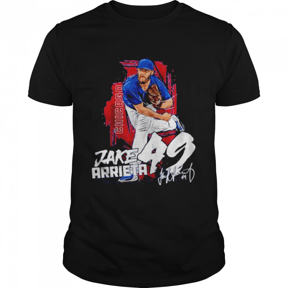 Chicago Cubs Jake Arrieta signature shirt Classic Men's T-shirt