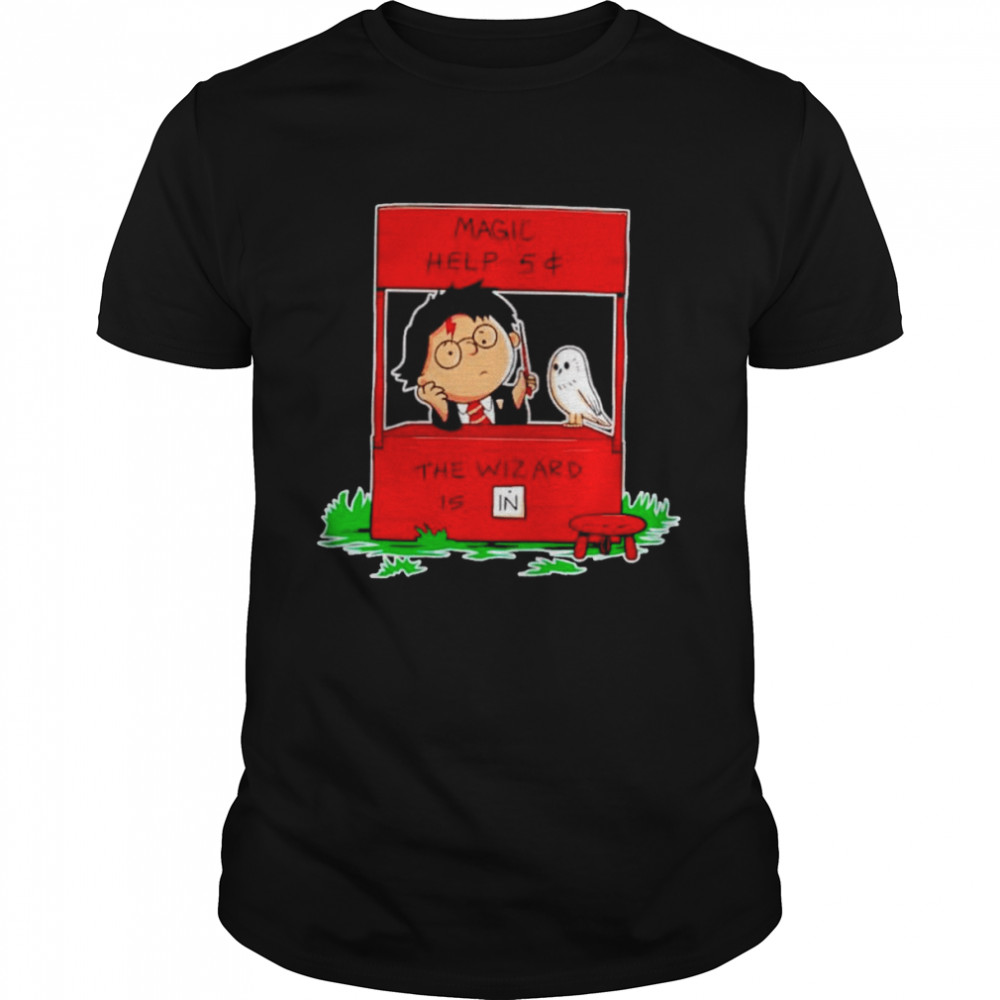 Harry Potter Magic Help The Wizard Is In Snoopy Shirt