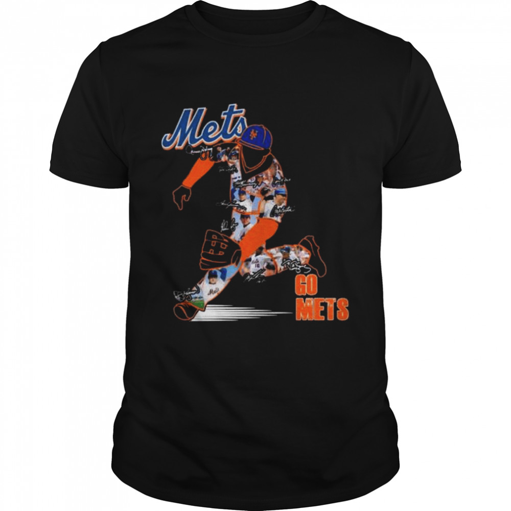 Los Angeles Mets all team go mets signatures shirt