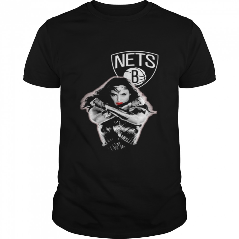 Wonder Woman Brooklyn Nets Logo T-shirt