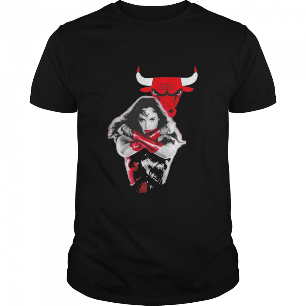 Wonder Woman Chicago Bulls logo T-shirt Classic Men's T-shirt
