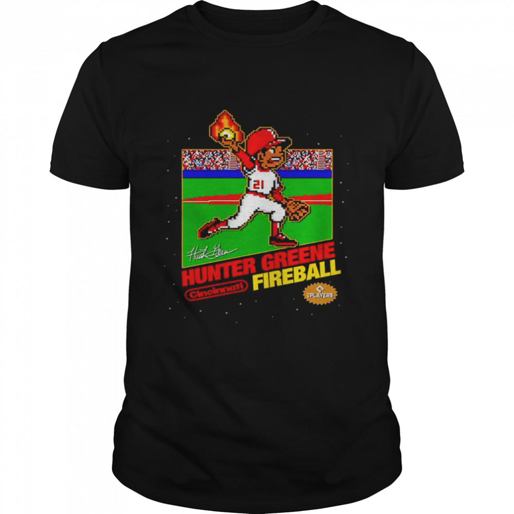 Hunter Greene 8Bit Cincinnati Fireball Shirt