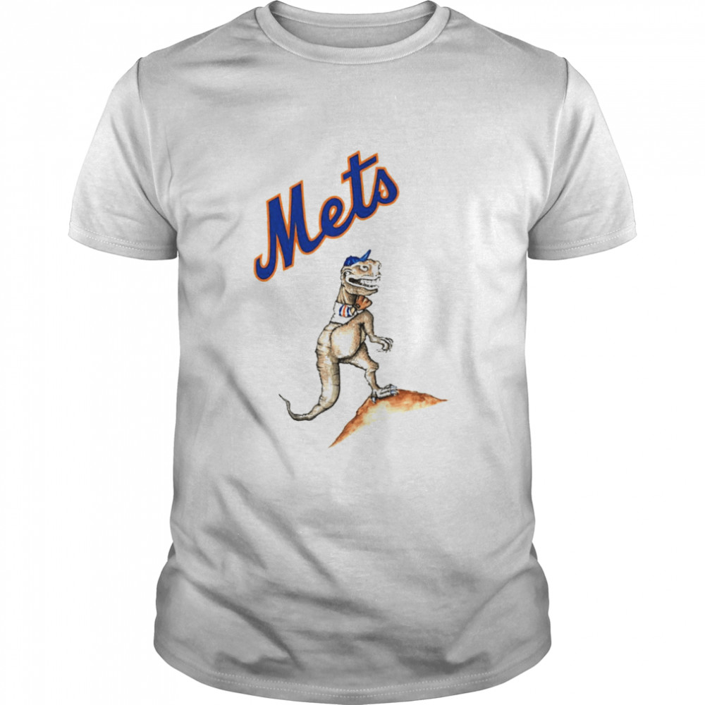 New York Mets T-Rex Logo T-Shirt