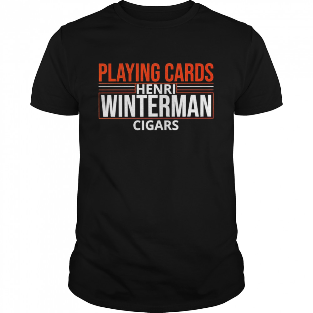 Playing Cards Henri Winterman Cigars Shirt