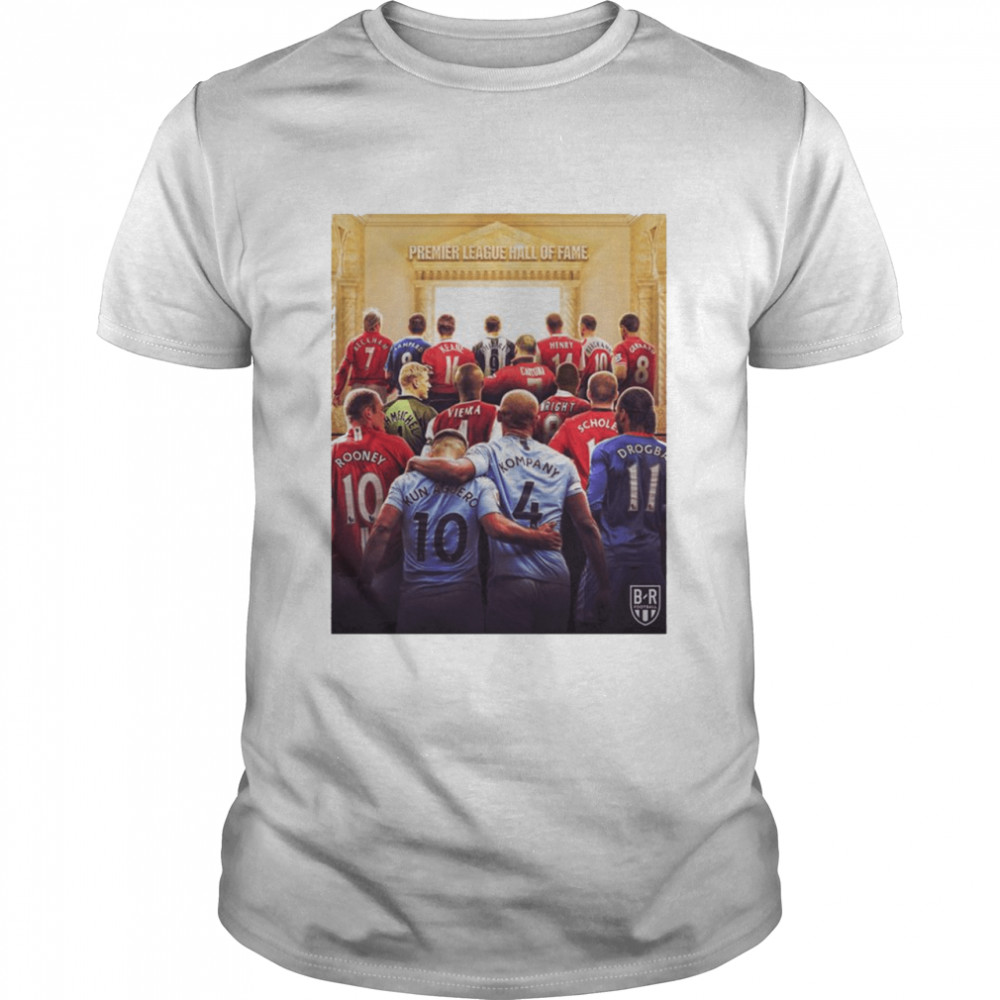 Premier League Hall Of Fame Poster Shirt