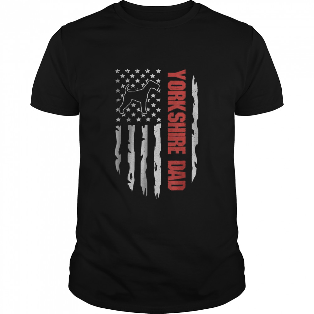 Vintage Flag Yorkshire Dog Dad Gift My Dear Special Person T-Shirt