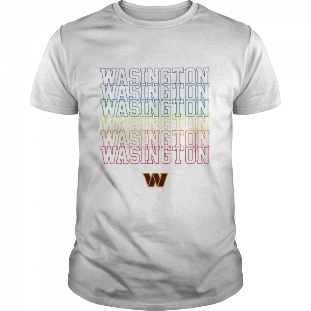 Washington Commanders Pride 2022 logo T-shirt