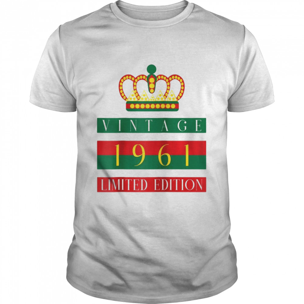 61 Year Old Vintage 1961 Limited Edition 61st Birthday Shirt