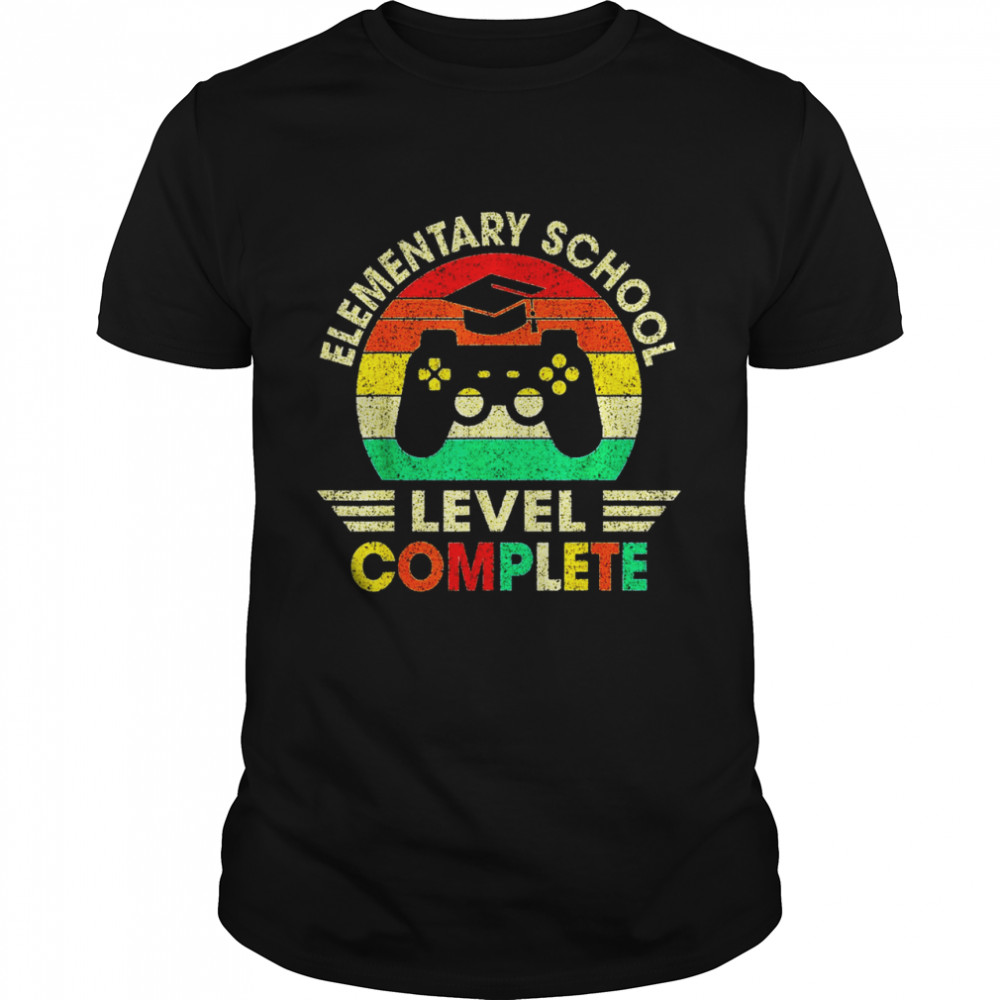 Elementary School Graduation Level Complete Video Games Boys Shirt