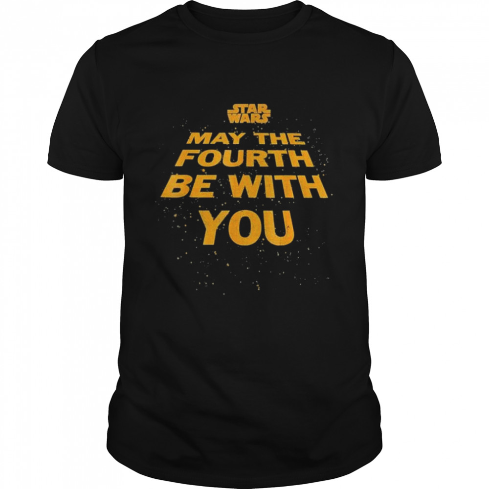 May the fourth be with you tilted logo poster shirt