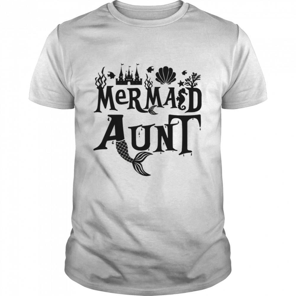Meerjungfrau Tante Lustiges passendes Familiengeschenk Langarmshirt Shirt