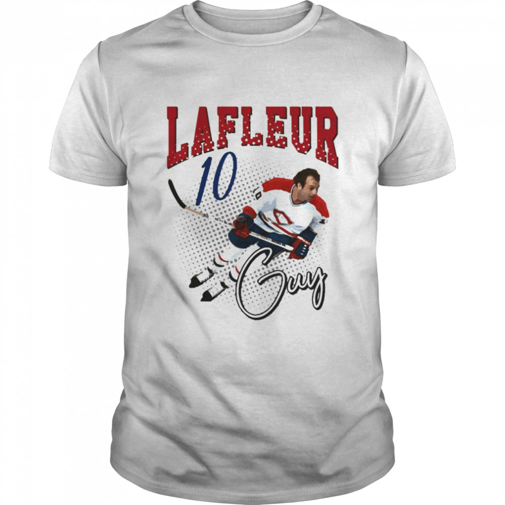 Retro Guy Lafleur Hockey Player T-Shirt