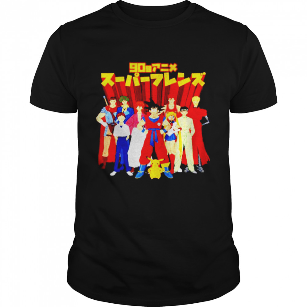 90s Anime Super Friends shirt