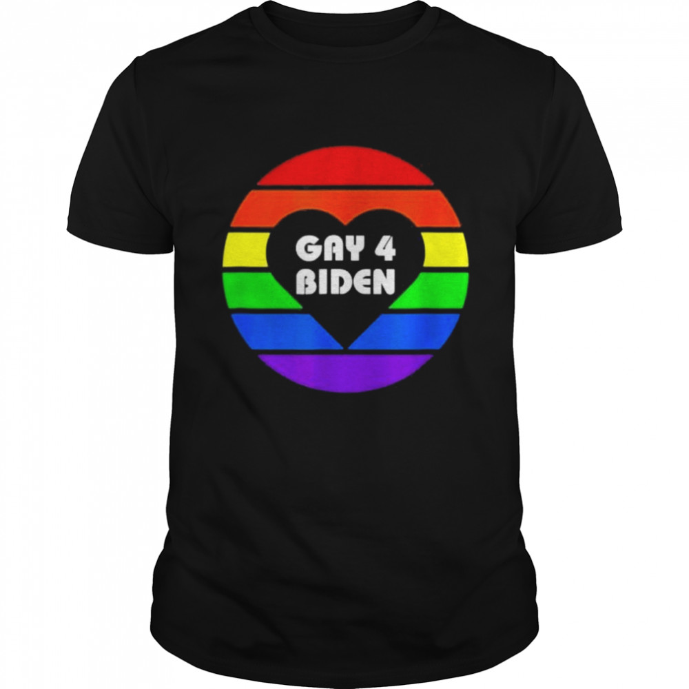 Gay for Biden rainbow flag lgbtq month LGBT pride parades vintage shirt
