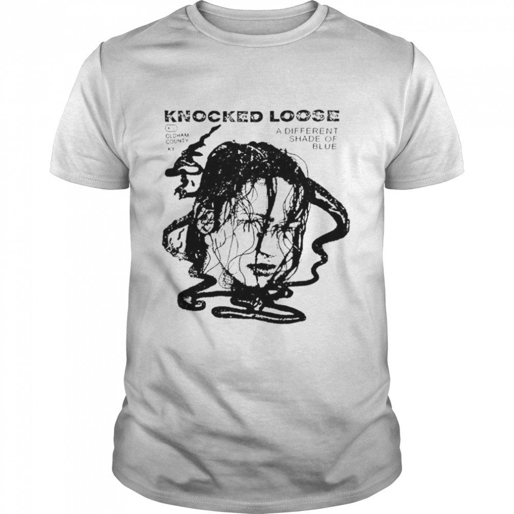 Knocked Loose Smoke Portrait a different shade of blue shirt Classic Men's T-shirt