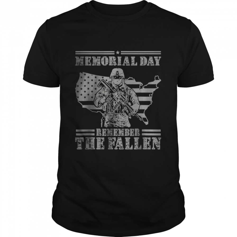 Memorial Day Remember The Fallen Veteran Military T-Shirt