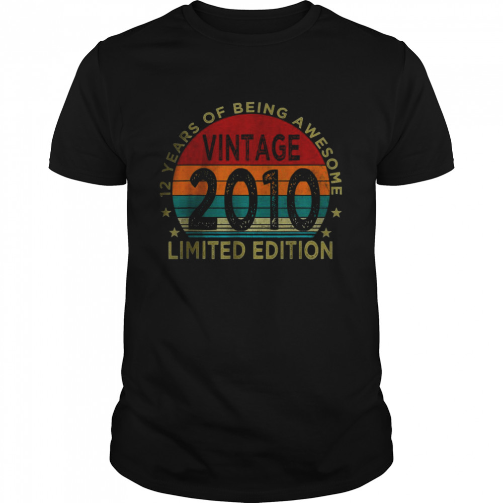 Vintage 2010 Limited Edition 12 Year Of being Awesome T-Shirt