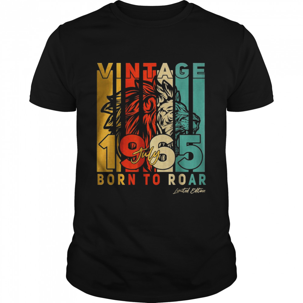 Vintage July 1965 Born To Roar Limited Edition T-Shirt